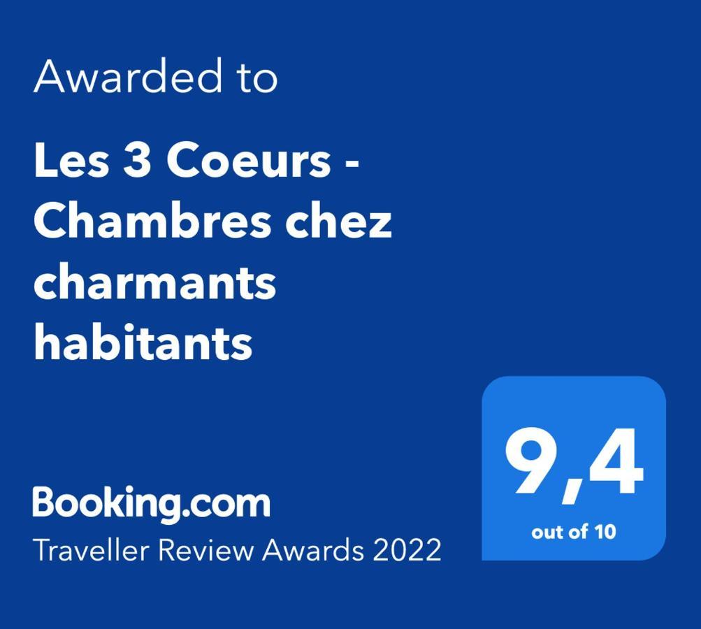 Les 3 Coeurs - Chambres Chez Charmants Habitants Font Eksteriør bilde